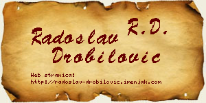 Radoslav Drobilović vizit kartica